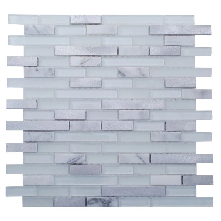 Victory 1" x 3" Glass Brick Joint Mosaic Wall & Floor Tile