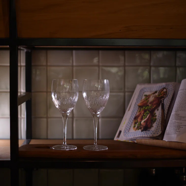 Luigi Bormioli Diamante 12.75Oz Riesling White Wine Glasses Set of 4