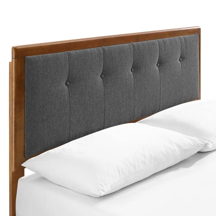 Willow Wood Platform Bed with Angular Frame
