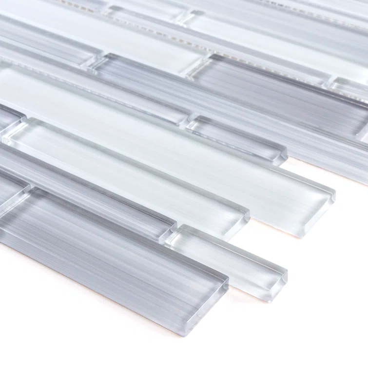 Premium Hand Painted Glass Linear Mosaic Tile