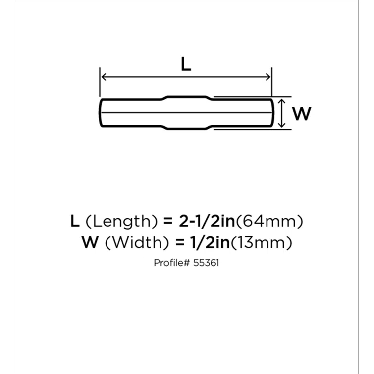 Riva 2 1/2" Length Bar Knob
