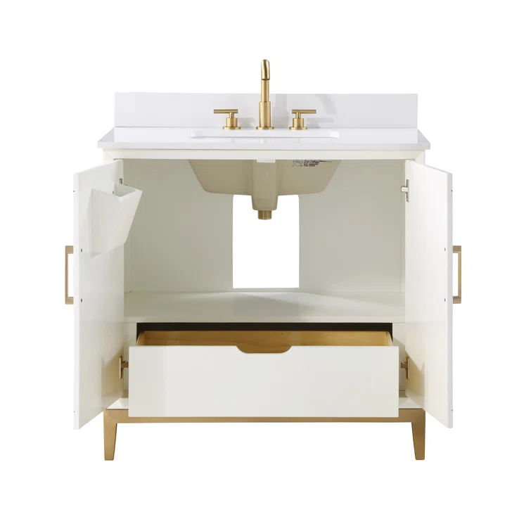 Gracie 36'' Single Bathroom Vanity with Ceramic Top