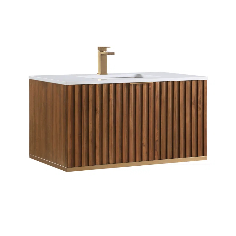 Terra 36" Wall-Mounted Single Bathroom Vanity Set