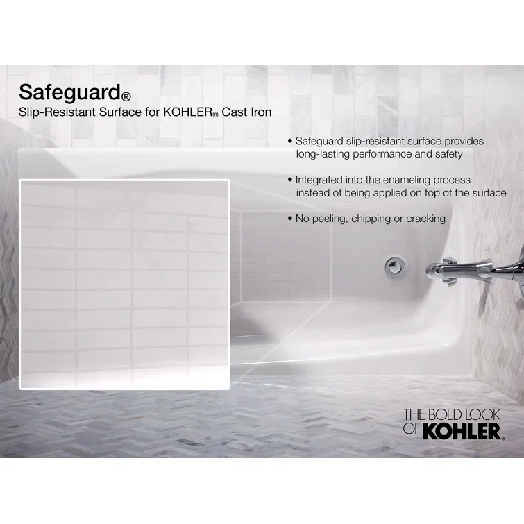 Tea-for-Two for Two 60" x 32" Drop-In Soaking Bathtub