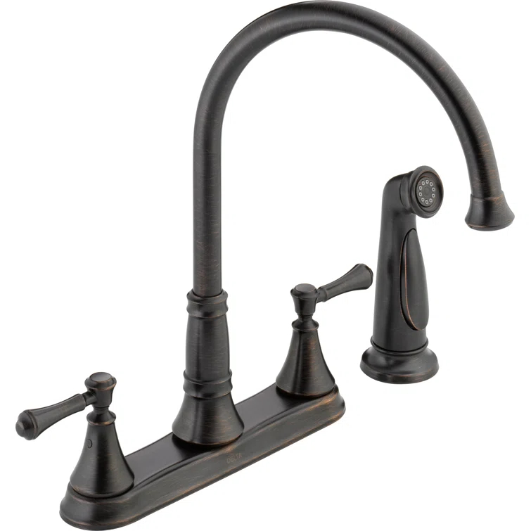 Cassidy Double Handle Kitchen Faucet with Side Spray