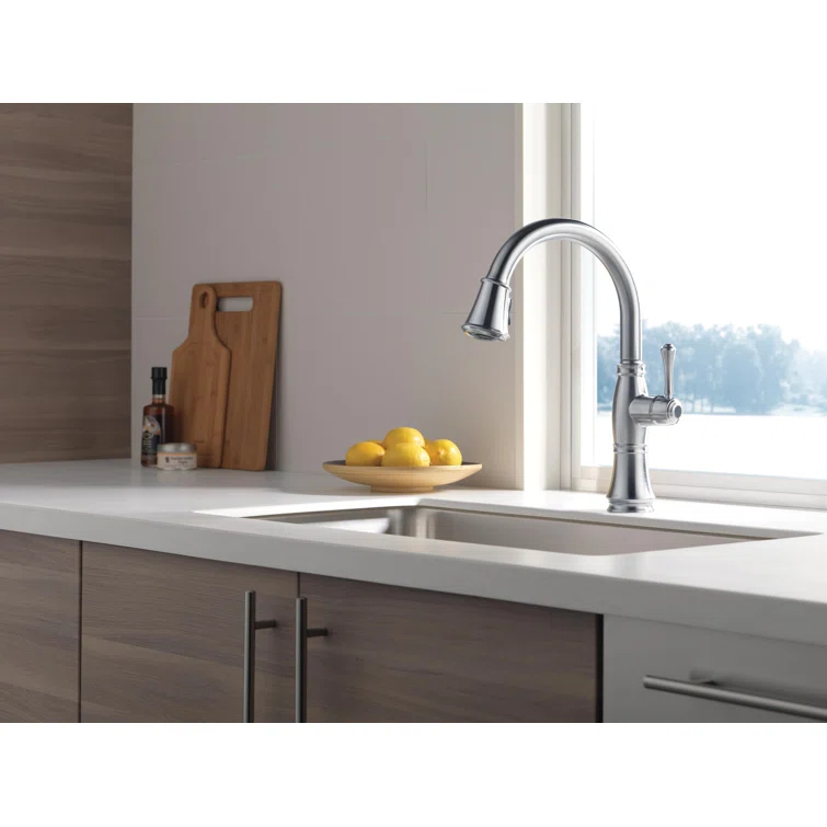Cassidy Pull Down Sprayer Kitchen Sink Faucet, Single Handle Kitchen Faucet