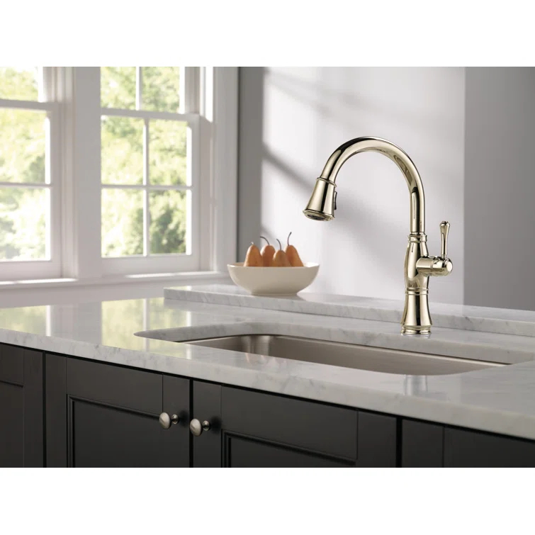Cassidy Pull Down Sprayer Kitchen Sink Faucet, Single Handle Kitchen Faucet