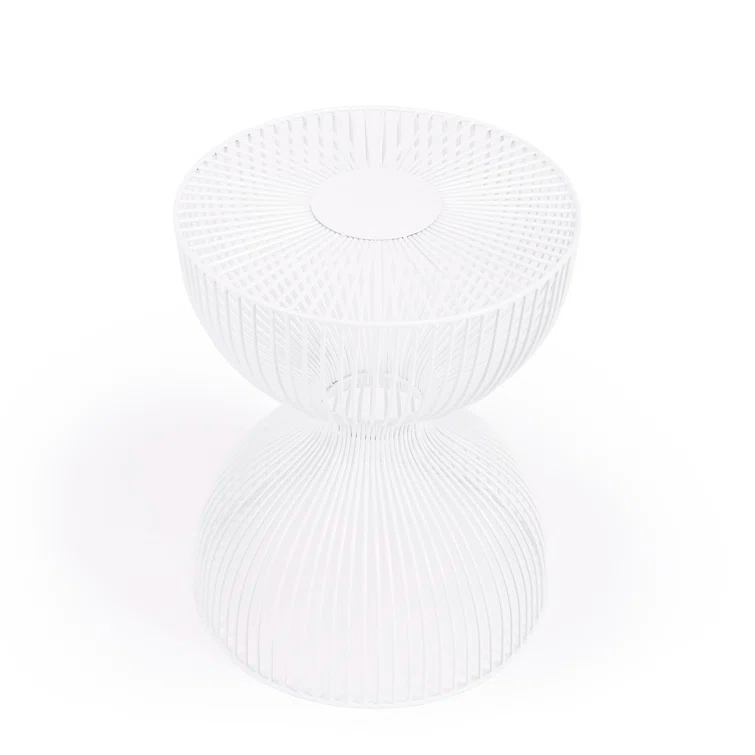 Butler Specialty Nicholas White Metal End Table