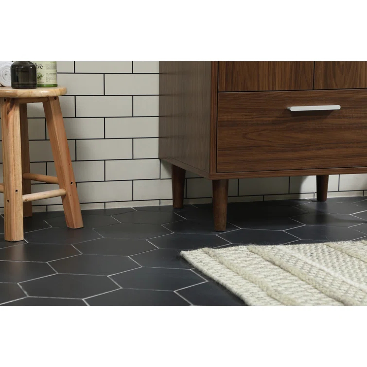 Baldwin 24'' Single Bathroom Vanity with Engineered Marble Top