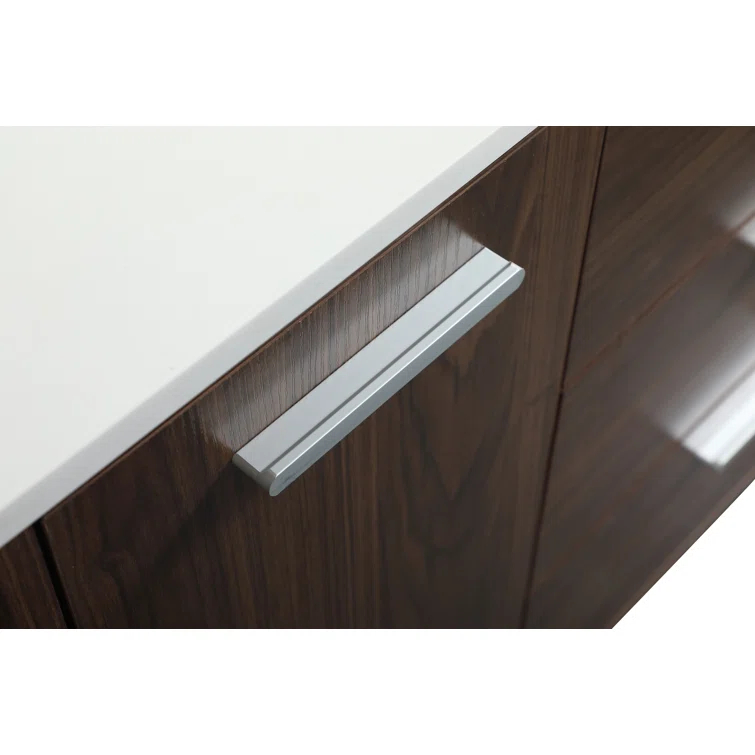 Burnie 36'' Single Bathroom Vanity with Engineered Marble Top