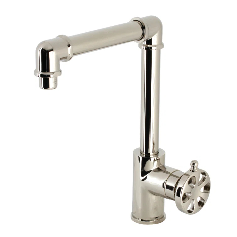 Kingston Brass Belknap Single-Handle 1-Hole Deck Mount Bathroom Faucet with Push Pop-Up