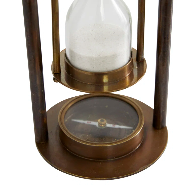 Tess Small Antique Rotating Sand Timer