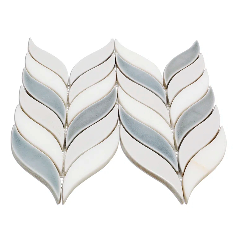 Divine Sprig 2" x 3" Ceramic Mosaic Wall Tile (0.86 Sq. Ft. / Sheet)