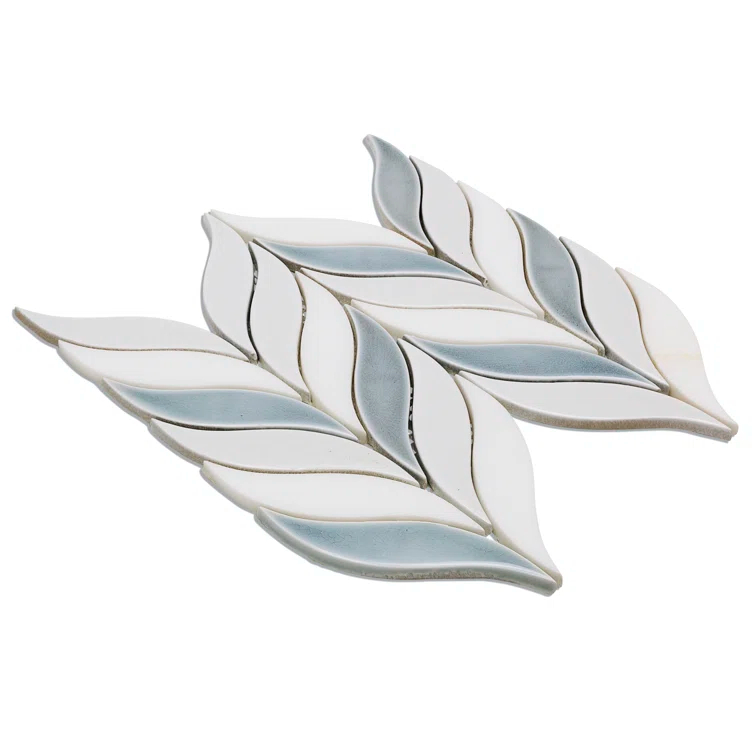 Divine Sprig 2" x 3" Ceramic Mosaic Wall Tile (0.86 Sq. Ft. / Sheet)
