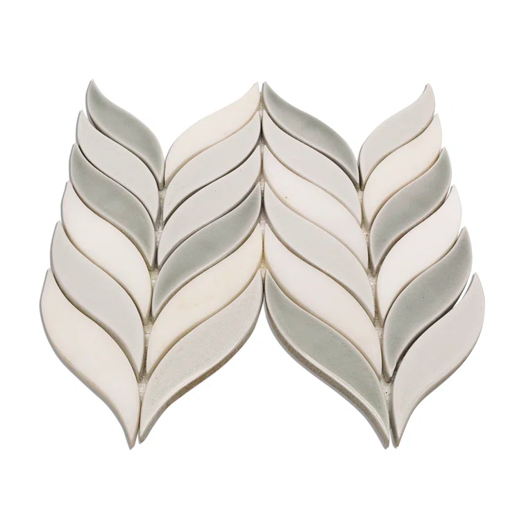 Divine Sprig 2" x 3" Ceramic Mosaic Wall Tile (0.86 Sq. Ft. / Sheet)