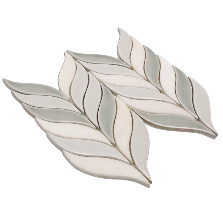 Divine Sprig 2" x 3" Ceramic Mosaic Wall Tile (0.86 Sq. Ft. / Sheet)