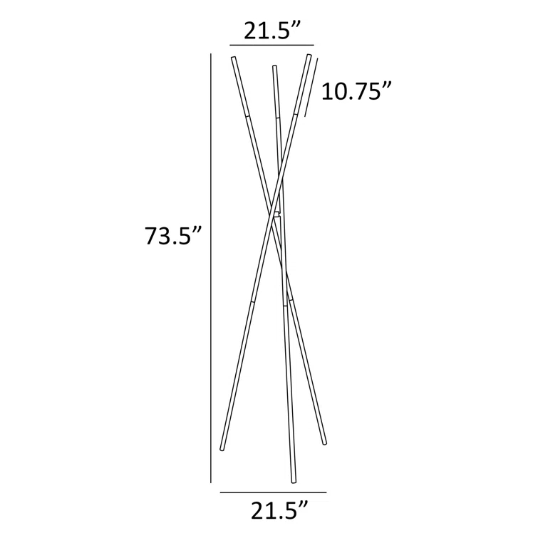 Simmons 73.5'' Dimmable LED Floor Lamp