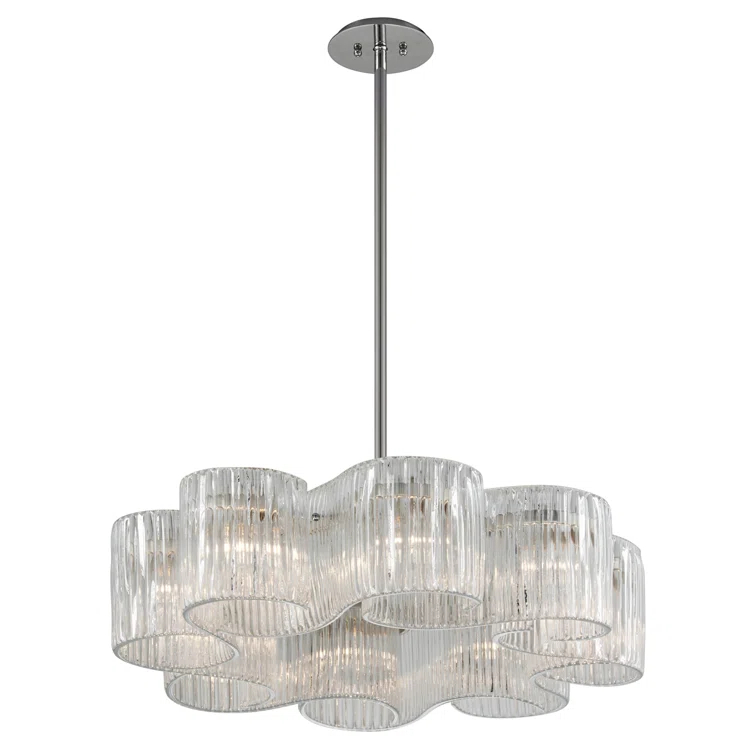 Circo 8 - Light Unique / Statement Wagon Wheel Chandelier