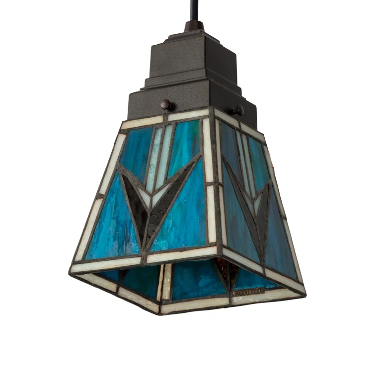 Meyda Lighting 5"Sq Valencia Mission Mini Pendant