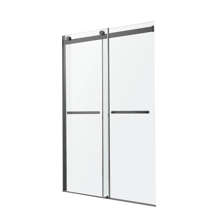 Kahn 60" W x 76" H Double Sliding Frameless Shower Door