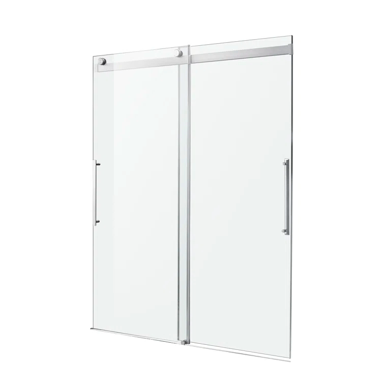 Stellar 48" W x 76" H Double Sliding Frameless Shower Door
