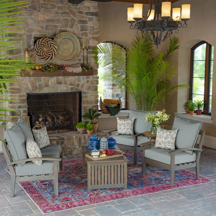 ARDEN ARDEN Outdoor Square Pillow Cover & Insert