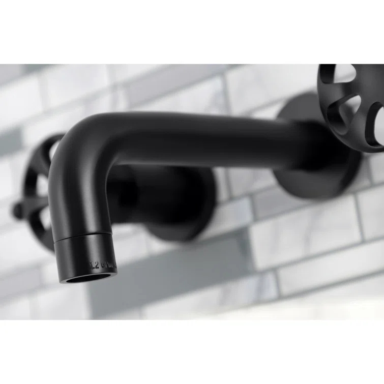 Kingston Brass Belknap Two-Handle 3-Hole Wall Mount Bathroom Faucet