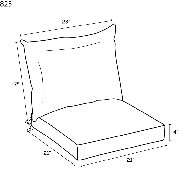 Outdoor Dining Chair 4" Cushion
