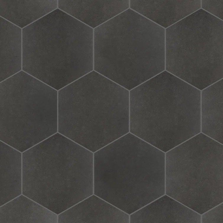 Annata Vintage Hex 8.63" x 9.88" Porcelain Wall & Floor Tile