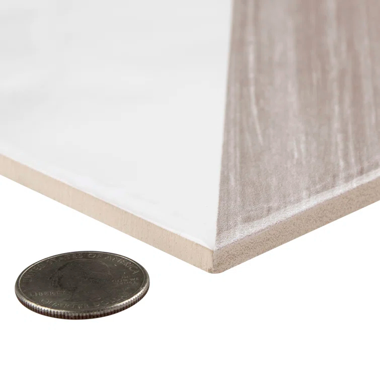 Triangle 6" x 6" Ceramic Patterned Wall Tile