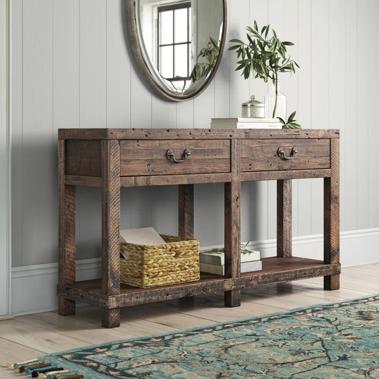 Alexandra 55'' Solid Wood Console Table