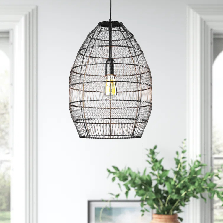 Neddie Single Light Metal Dimmable Pendant