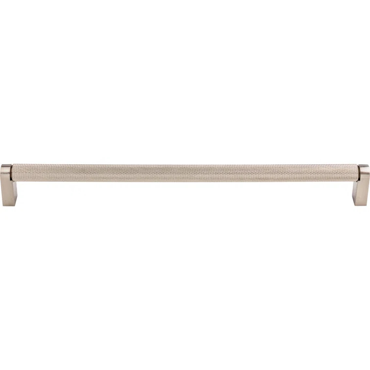 Brushed Nickel 15" Modern Industrial Bar Pull Handle