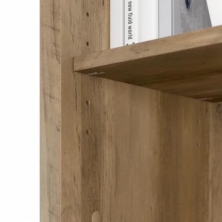 Khadesha Tall 5 Shelf Bookcase - Set Of 2