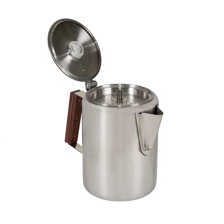 Stansport 276-9 Stansport Stainless Steel Percolator Coffee Pot 9 Cups