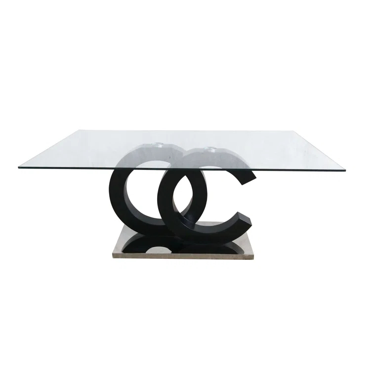 Global Furniture USA Glass Top Dining Table