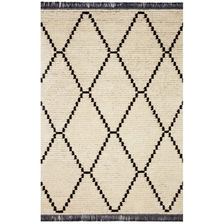 Chris Loves Julia x Loloi Alice Geometric Cream/Charcoal Rug