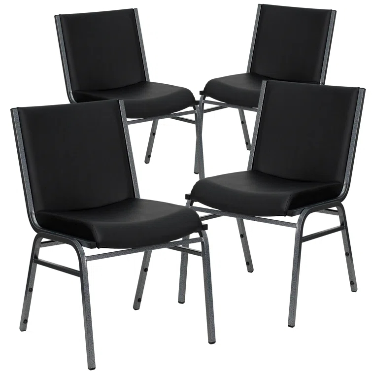 Flash Furniture Gunther Heavy Duty Stack Chair (Set of 4)