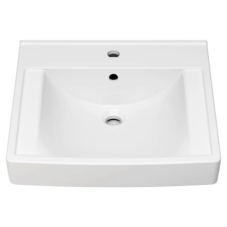 American Standard Decorum 20.25'' White Vitreous China Rectangular Bathroom Sink with Overflow
