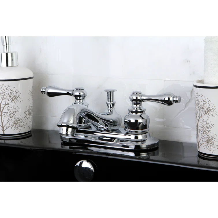 Restoration Centerset Bathroom Faucet with Drain Assembly