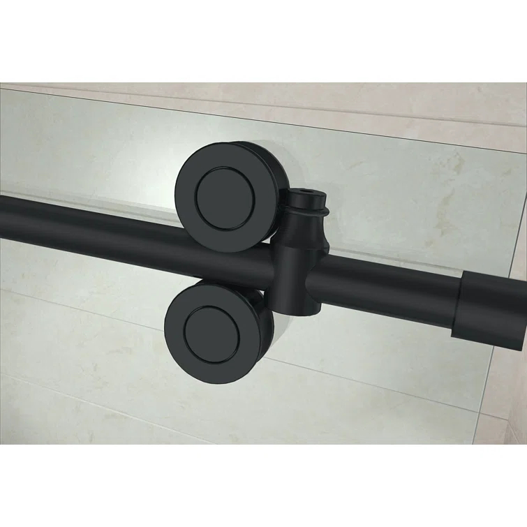 Langham XL 56 - 60" W x 80" H Sliding Frameless Shower Door