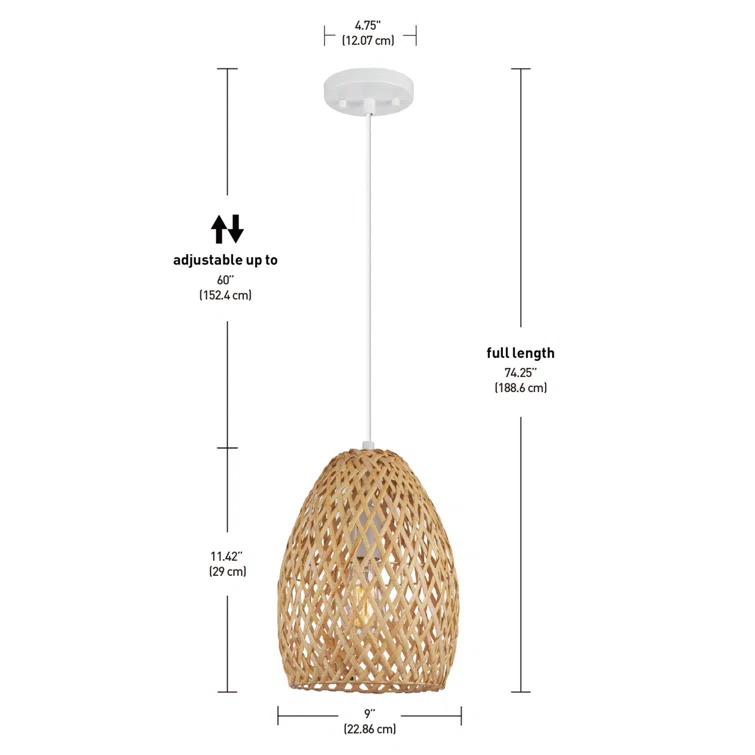 1 - Light White Kitchen Island Pendant