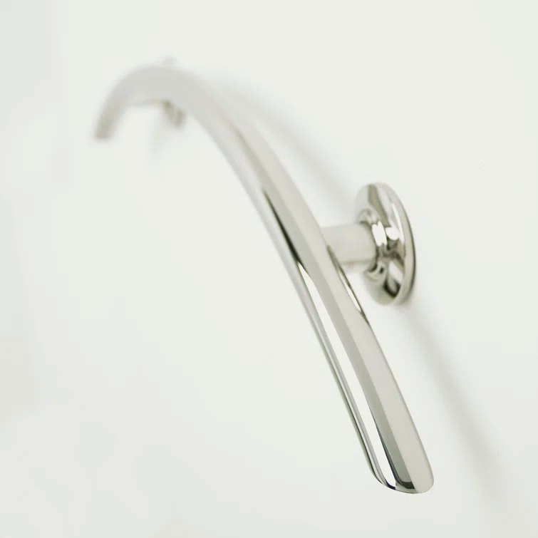 Lifestyle & Wellness Crescent Curved Wall Mount Bathroom Shower 30" Grab Bar