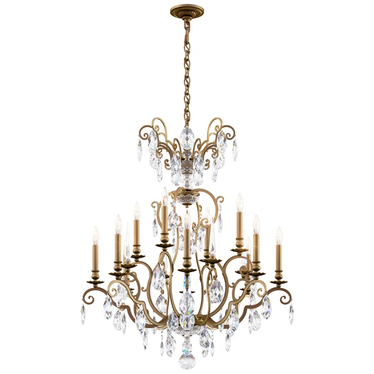 12 - Light Dimmable Classic / Traditional Chandelier