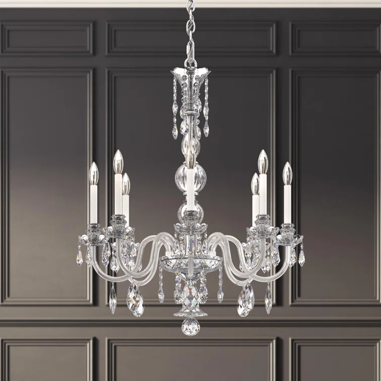 Hamilton Nouveau 8 - Light Dimmable Classic / Traditional Chandelier