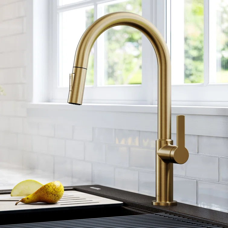 KRAUS Oletto Single Handle Pull Down Kitchen Faucet
