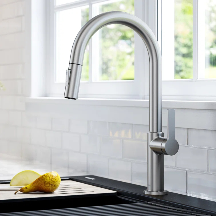KRAUS Oletto Single Handle Pull Down Kitchen Faucet