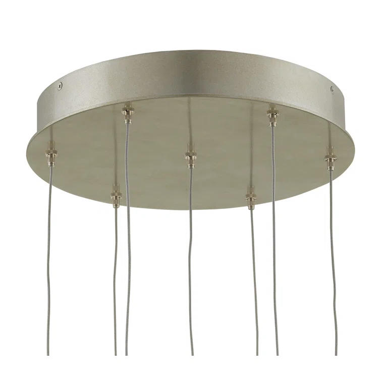 Pepper 7-Light Silver Nickel Globe Pendant