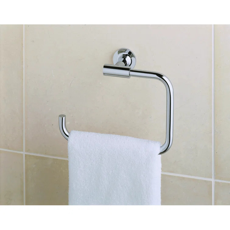 Purist® Wall Mounted Towel Ring for Bathroom, Metal Bathroom Hand Towel Ring