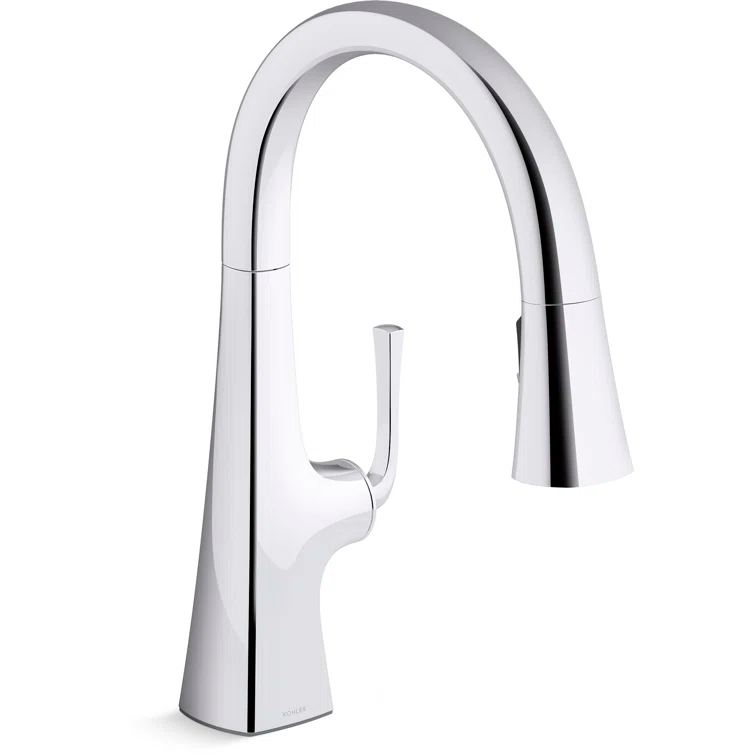 Graze Pull-Down Kitchen Sink Faucet with Three-Function Sprayhead